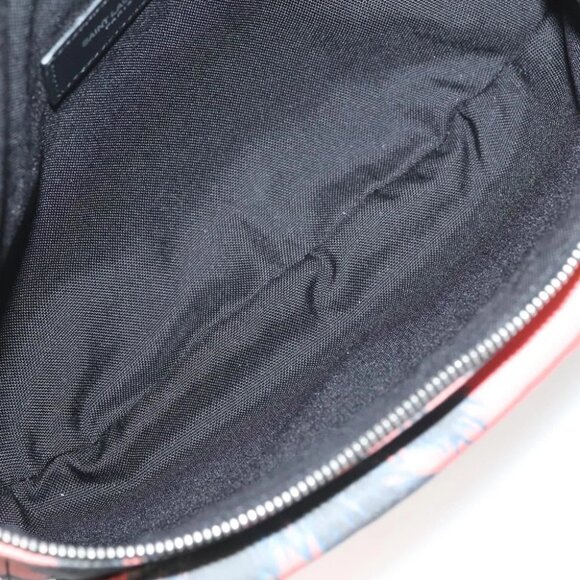 SAINT LAURENT Body Bag Nylon Pink Silver Auth - Picture 13 of 15